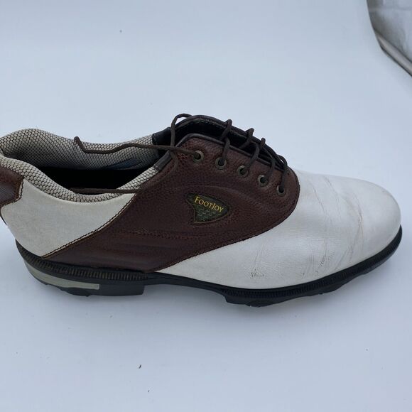 FootJoy DryJoys Tour Golf Saddle Leather Men’s Sz 9 W Opti Flex 2 Golf #59961 main image 4
